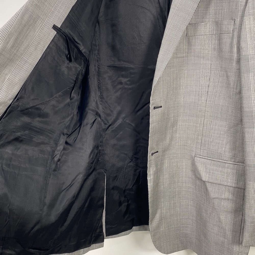 J. Peterman Wool Blazer gingham Men's 46 - Picture 7 of 12